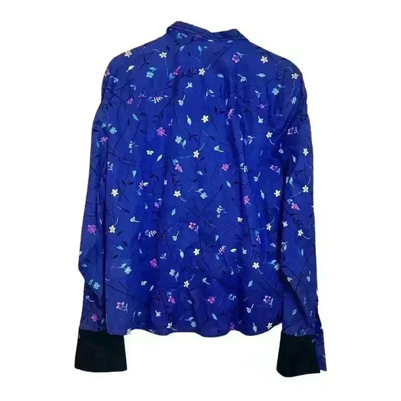 Aura Wrangler Women's 2XL Floral Button-Up Shirt Multicolor Long Sleeve western - Picture 7 of 8